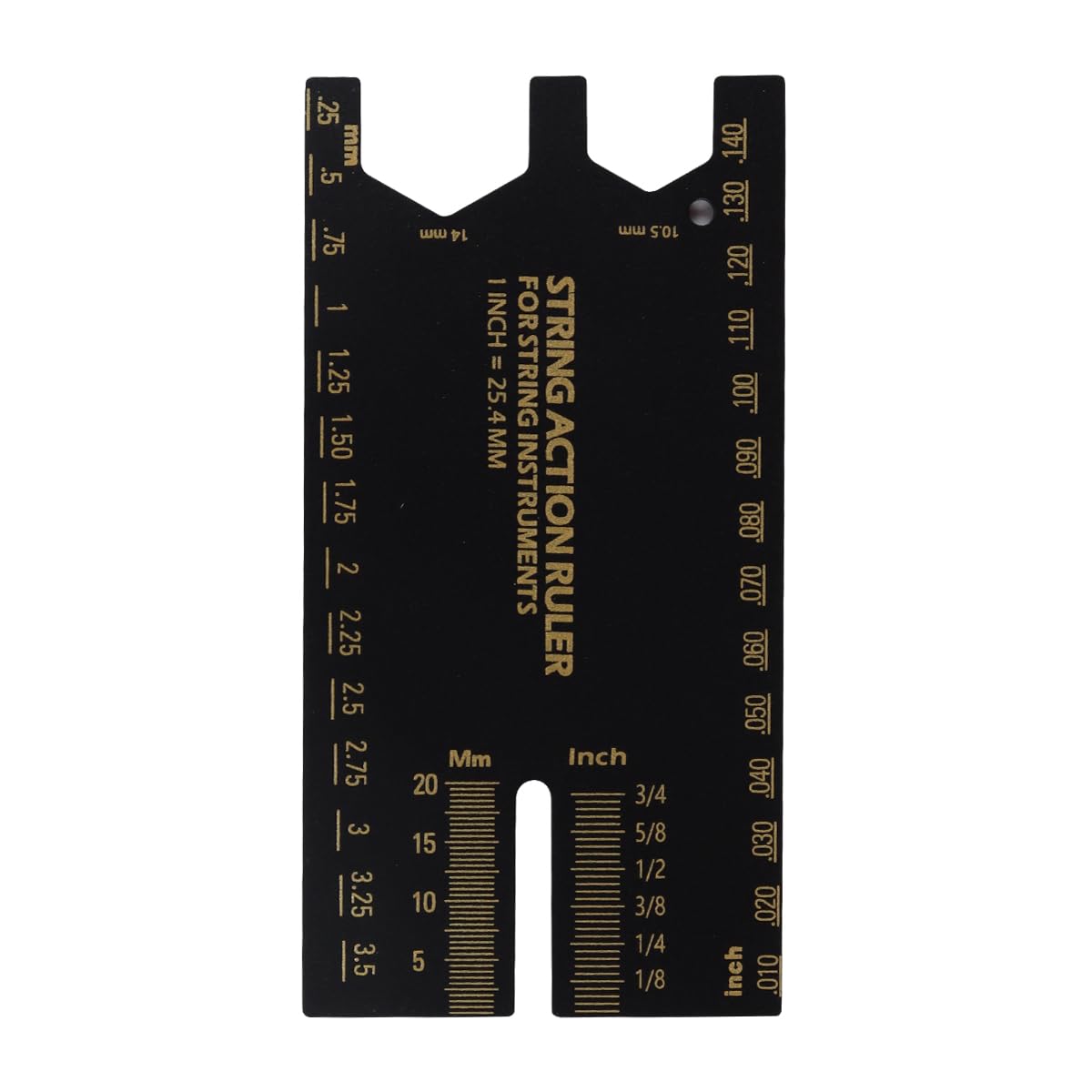 Alnicov Guitar String Action Gauge Ruler Measuring Ruler For Guitar String Action For Electric And Acoustic Use - Image 3