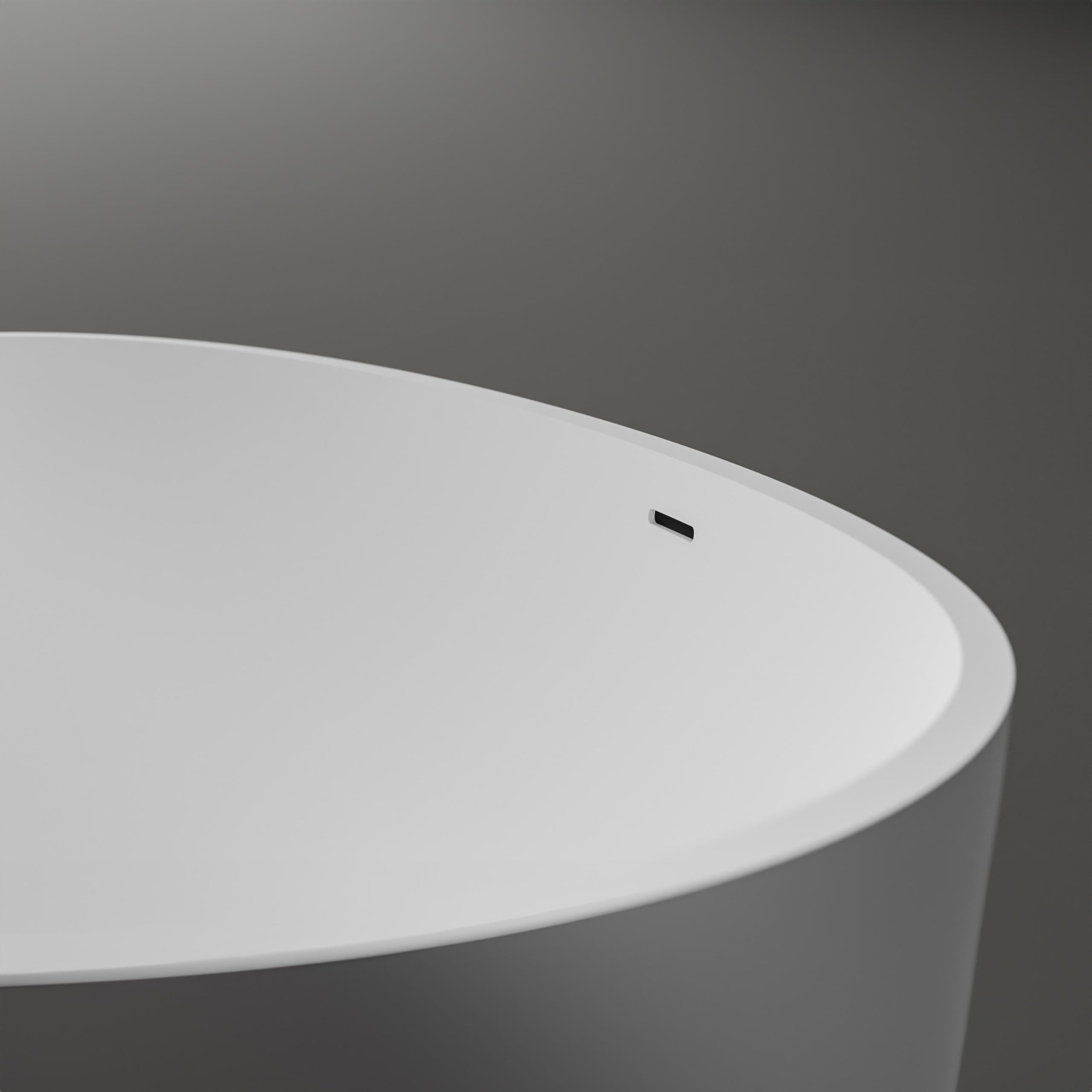 Bernstein Freistehende Badewanne VIGO 150 x 75 cm Mineralguss Weiß
