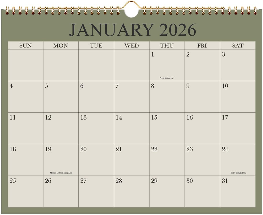 カレンダー　2026 Amazon | 2026年カレンダー - 壁掛けカレンダー 2026-2027年 2026年1月