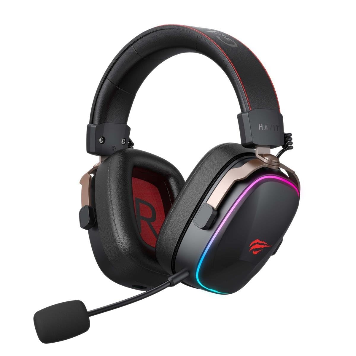 Havit H2039BG Cuffie da gioco rosse