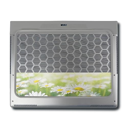 Image of MightySkins Glossy Glitter Skin Compatible with Alienware X16 R1 (2023) Full Wrap Kit - Field of Daisies | Protective, Durable High-Gloss Glitter Finish | Easy to Apply | Made in The USA
