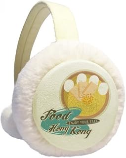 Hong Kong Ramen China Winter Ear Warmer Cable Knit Furry Fleece Earmuff Outdoor