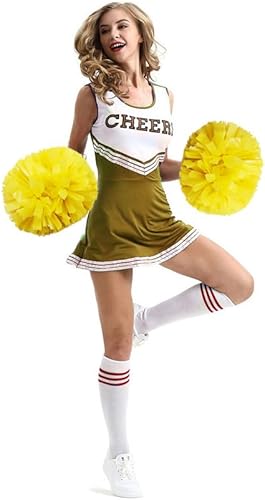 Miniatura 49 de Hooshing - Paquete de 2 pompones de animadora con mango tipo bastón, pompones para espíritu de equipo, deportes, bailes, animación, para niños