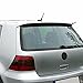 Heckspoiler Heckflügel kompatibel mit VW Golf IV Schrägheck 1997-2003 | Auto Spoiler Kofferraumspoilerglasfaserverstärktes Polyester Hinten Schwarz 1 TLG
