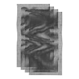 QUARKZMAN 4 Stück Kunststoff-Mesh-Leinwandplatten 13x20 7 Löcher Rechteckige Leinwand Schwarz zum Sticken, Nadelspitze, Stricken, Häkeln und Basteln