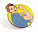 Pinsanity Rosie the Riveter Enamel Lapel Pin