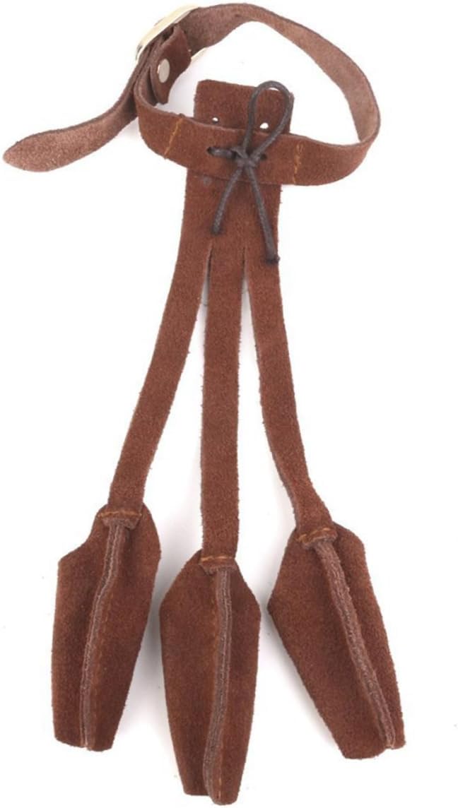 Toddmomy Finger Guard Longbow Shooting Glove 3-Finger Glove Pu Alloy Snap Buckle Adjustable Wrist Strap