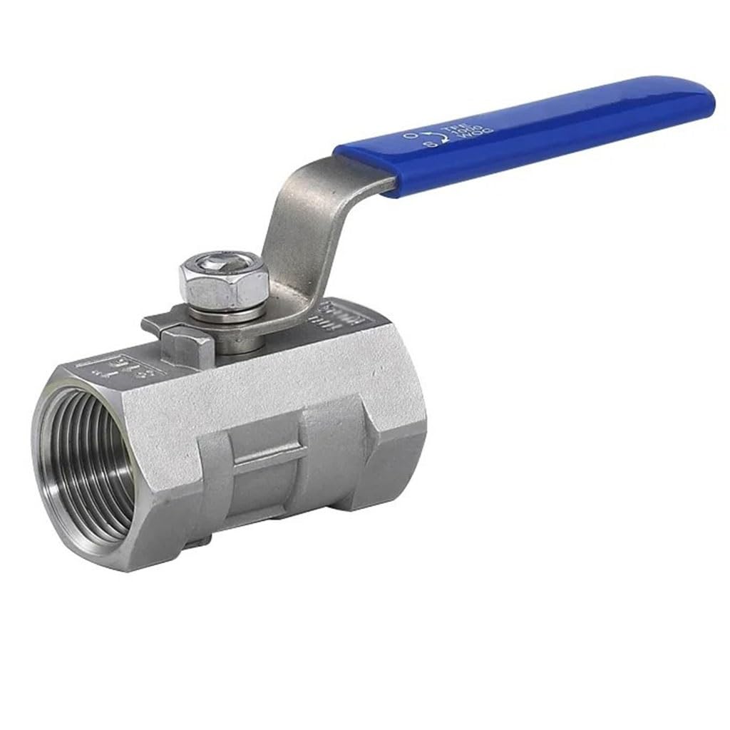 OAMSCEYKW ball valve Stainless Steel Ball Valve 1/4”3/8" 3/4" 1" 1-1/4" 1-1/2" 2" Threaded Tap Water Pipe Valve Switch DN15-DN50， 1pcs(SS316L,0.75 Inch)