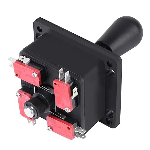 Miniatura 7 de Joystick, 8-Way Competition Joystick, American Joystick with Microswitch Replacement Parts for Game Machines video game