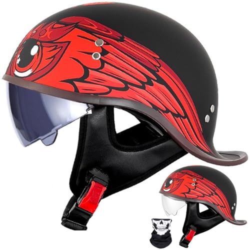 ハーフヘルメット 半キャップ カスタムデザイン 半帽XLサイズ60-62cm新品 color_02xlhh.jpg