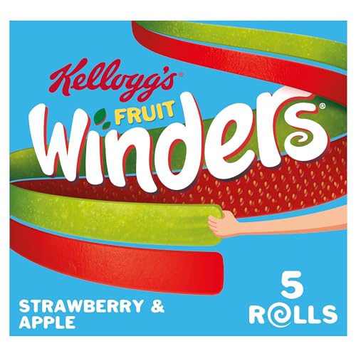 Kelloggs Fruit Winders Doubles Apple Strawberry 5 x 17g
