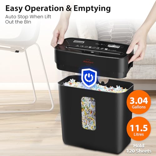 Image of vidateco 5 Sheet Paper Shredder for Home