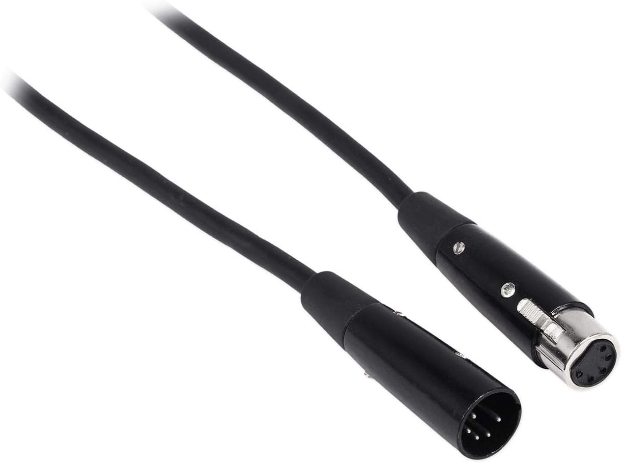 Rockville (8) RDX5M5 5フィート 5ピン オス-メス DMX 照明ケーブル 100% OFC銅