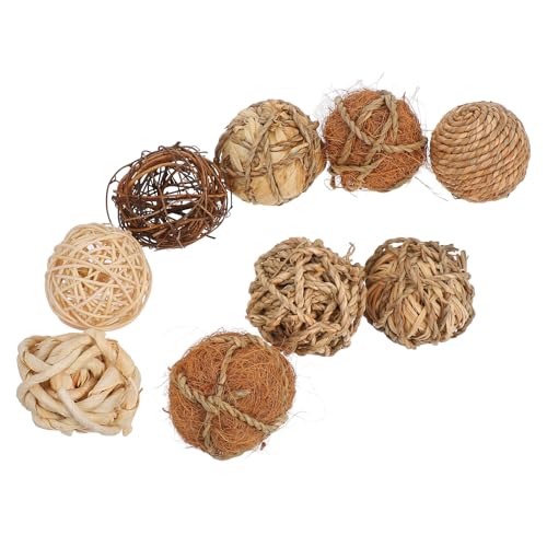 FOMIYES 9pcs 2.8-inch Decorative Balls Set for Centerpiece Bowls, Vase Fillers, Mixed Natural Texture for Home, Garden, Wedding Party Décor Random Style