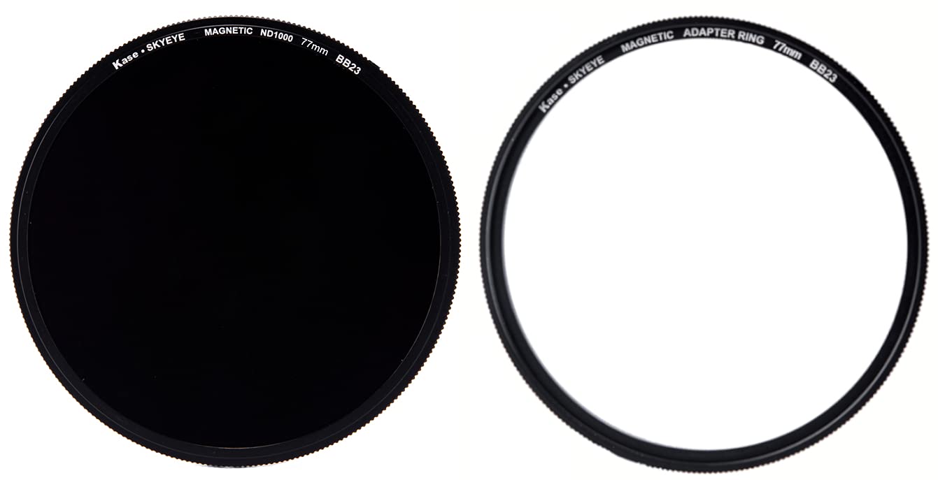 Kase Skyeye 77mm ND1000 Magnetic MC Optical Glass Filter Incl Adapter 77 10 Stop