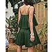 EXLURA Womens 2026 Summer Romper Dress Spaghetti Strap Pleated Beach Vacation Outfit Fashion Cruise Short Jumpsuit Outfits