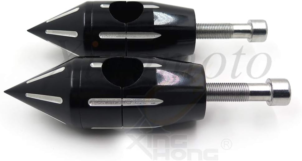 AfterMokit Replacement 1 inch Handlebar Risers for Harley Davidson for Yamaha V-Star Road Star for Honda Shadow Valkyrie for Suzuki for Kawasaki Vulcan 900 Black