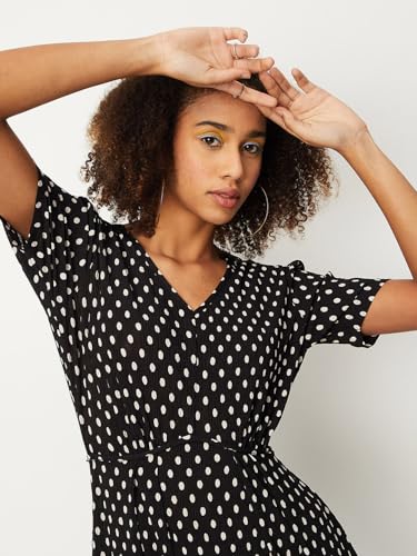 Image of Max Women's Polyester Blend Classic Below The Knee Dress