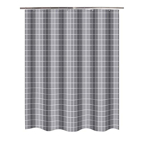 shane&shaina Cuadrado Gris Grande Gran Tamaño Impermeable Cortina de Ducha Cortina de baño Colgar la Cortina Partición Cortina Cortinas de la Ventana Cover