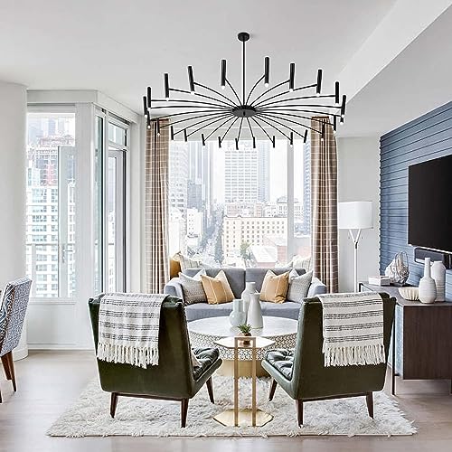 Luminaire suspendu Sputnik 40 têtes pour éclairer efficacement un grand salon - 3