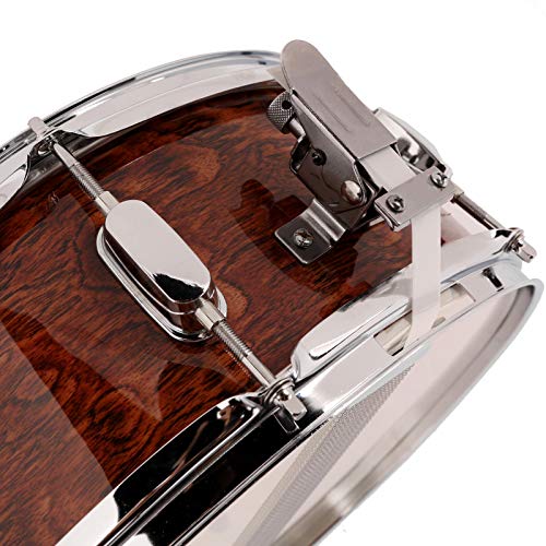 LAGRIMA 14X5.5 inch Snare Drum Set for Student, Beginners with Gig Bag, Sticks, Strap, Stand and Practice Pad Kit, Tiger Stripe - Thumbnail 4