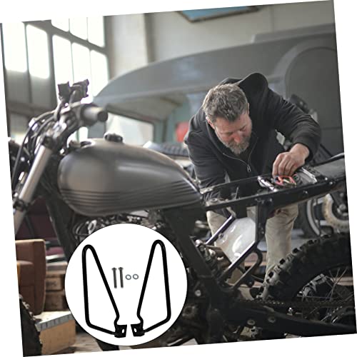 Soporte práctico para bolsa SUPVOX para motocicleta, soporte metálico para alforjas, rack de equipaje negro miniatura 3