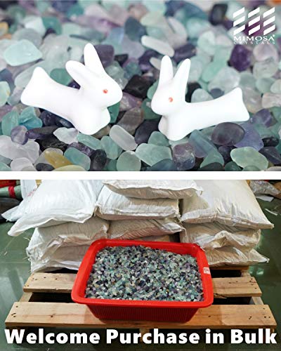 Natural Mix Color Undrilled Fluorite Polished Gravel Stone Irregular Shaped Rocks For Fish Aquariums & Tank Decorations|Substrate For Air Plants|Vase Fillers|Diy Jewelry|Wish Bottles Fillers|410 Grams #TOP4