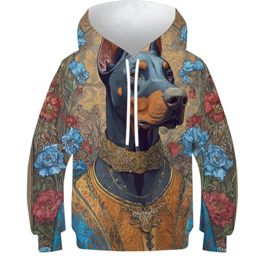 Sweat à capuche 3D Royal Canine Majesty avec motif en relief tendance