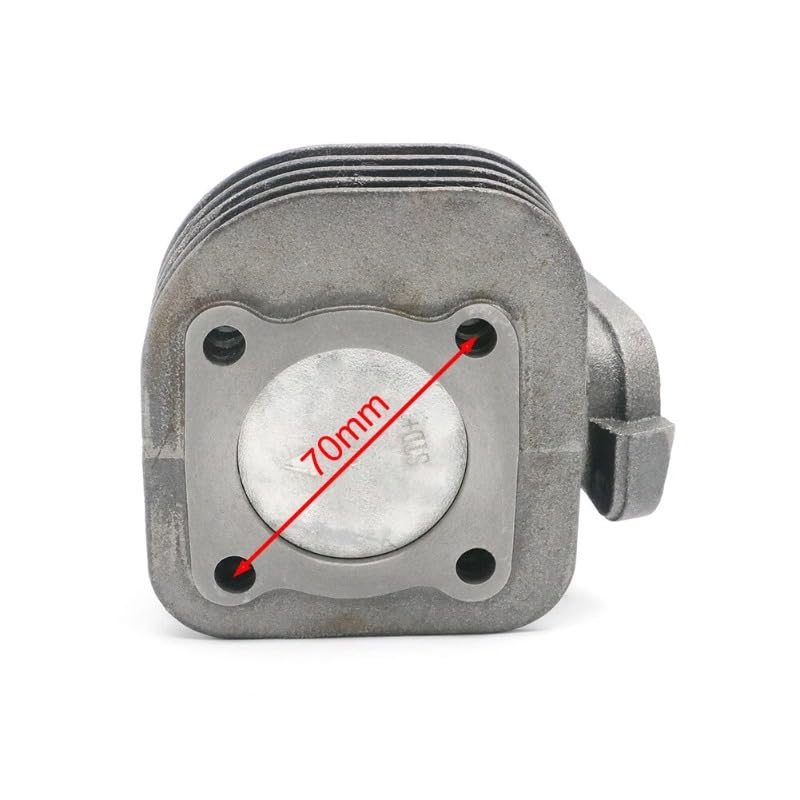 Kit de cilindro para motocicleta de 70cc, repuesto de motor de 47mm apto para Zuma YW50 3