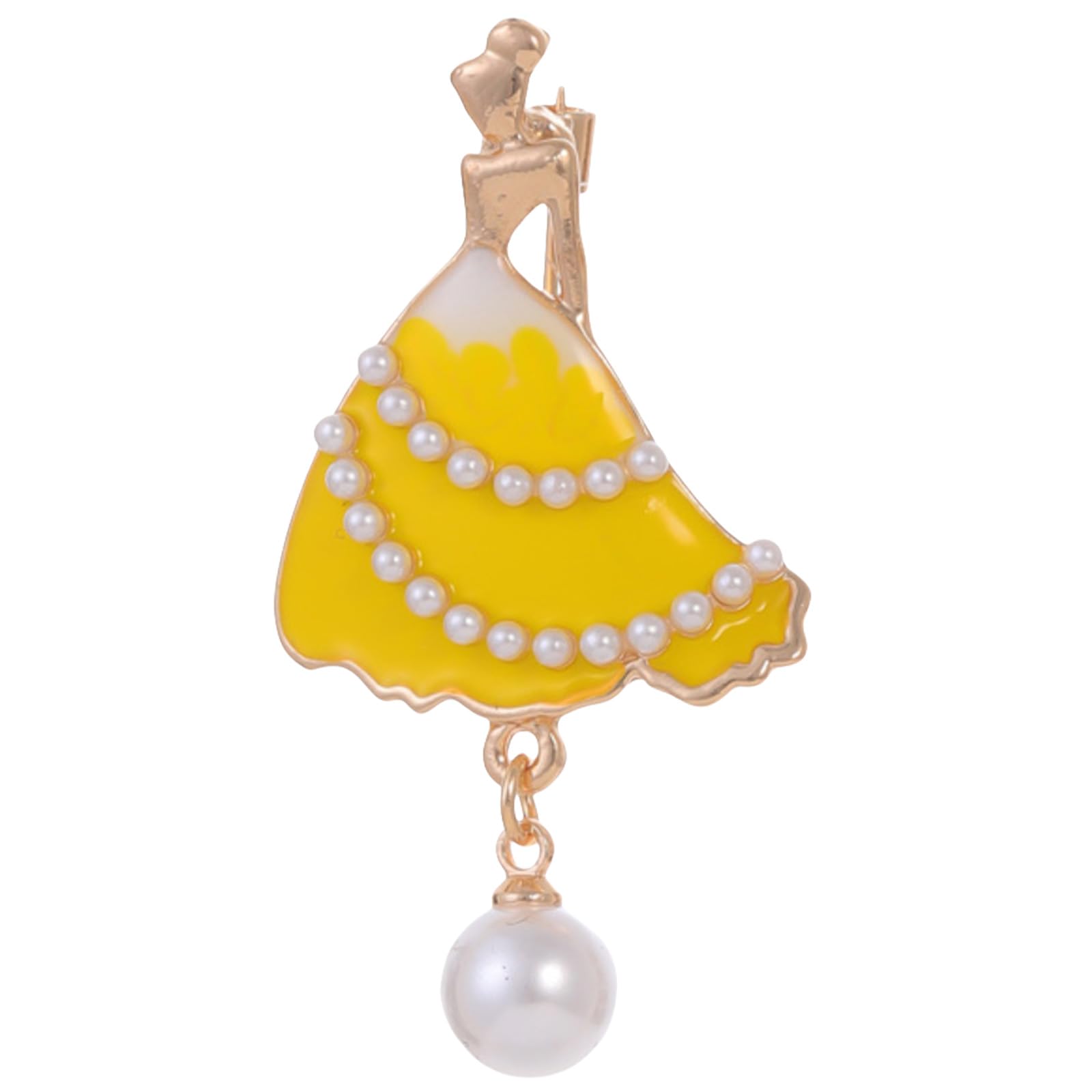 FAIRYGATE Gold Pin for Dress Brooch Crystal Pins Badge Enamel Lapel Brooches for Women Jewelry Decoration for Birthday Dating Party Anniversary UC31 — view 13