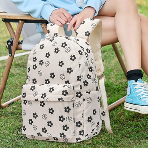 Printed Travel Backpack Large Backpack (Small plum blossom)3