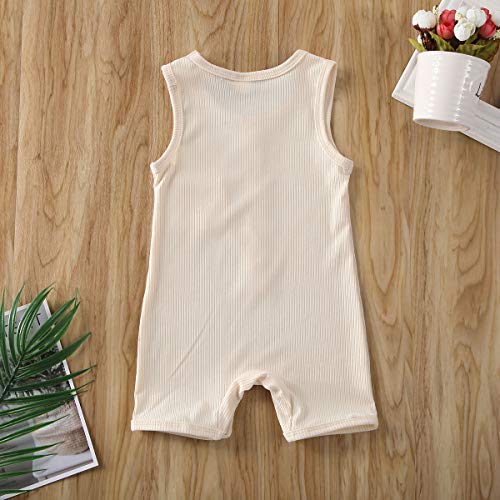 Image of Newborn Summer Baby Boy Girl Rompers Bodysuit Jumpsuit Playsuit One Piece Outfit Clothes