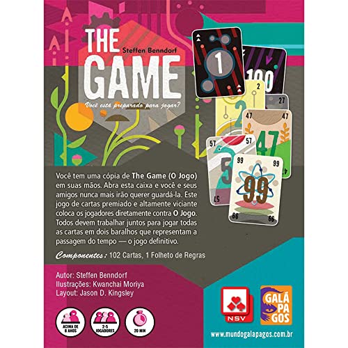 Galápagos, The Game, Jogo de Cartas para Amigos, 2 a 5 jogadores, 15 minutos por partida