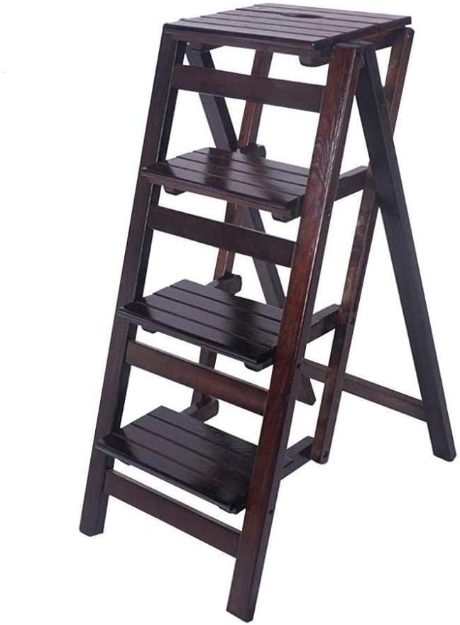 Escabeau pliant en bois pour cuisine et étagère à fleurs de salon