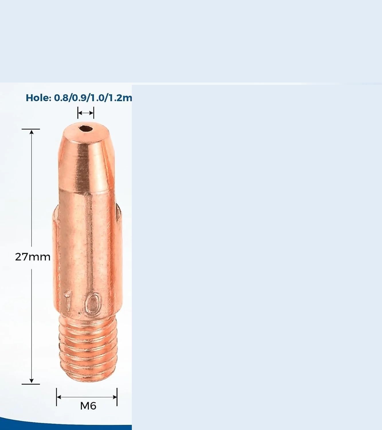 26PCS MIG Welder MB 24KD Kit de pistola soldar M6 MAG Punta contacto Copa cónica Soporte boquilla gas