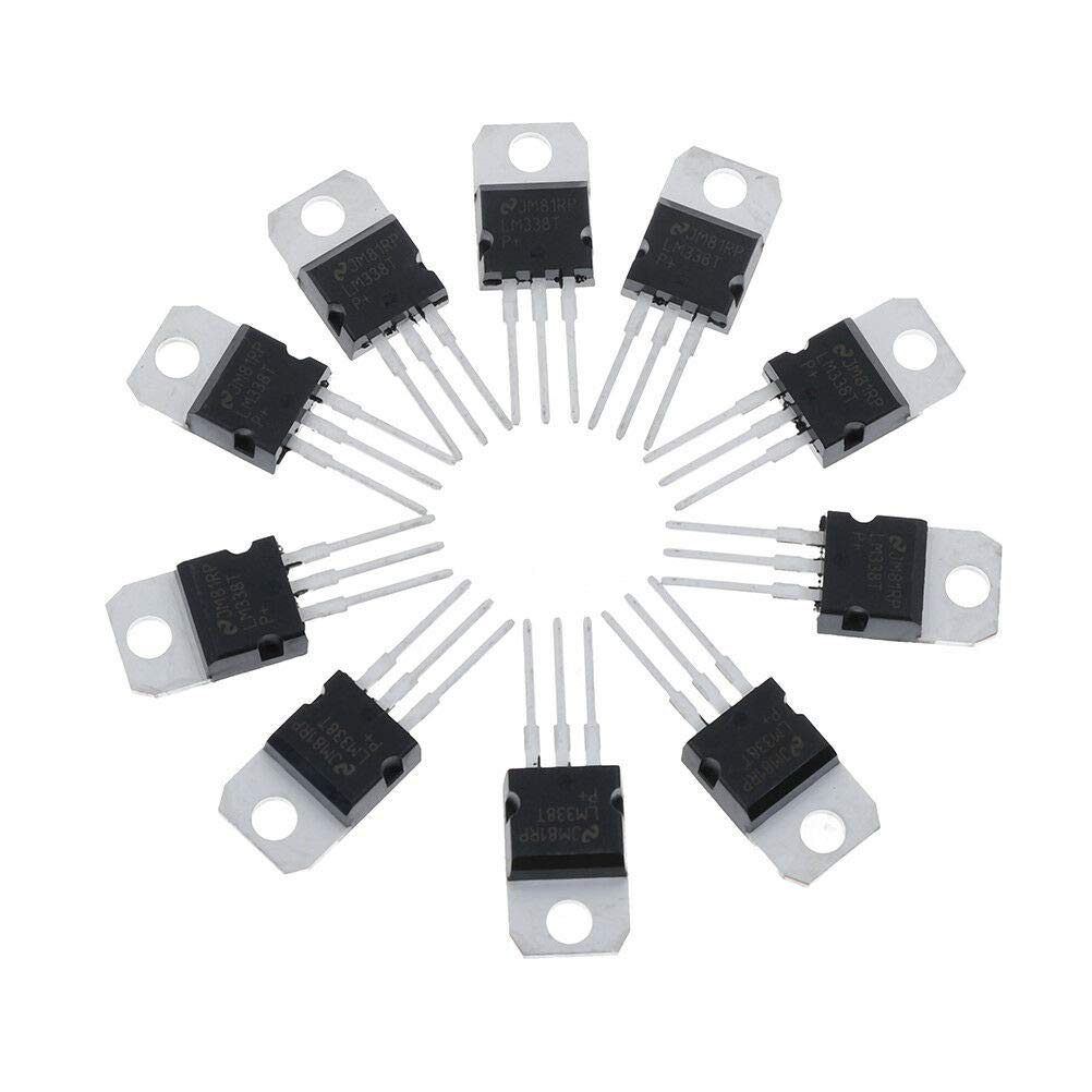 5 Reguladores De Voltaje LM338T - Ajustable 1.2V A 32V - 5A - TO-220