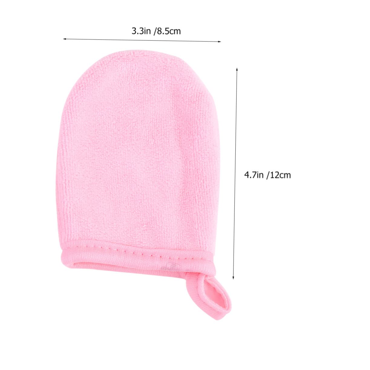 PLAFOPE Facial Exfoliator Reusable Thickened Cleaning Pads Pink Mitts for Face Makeup Removal Cleaning
