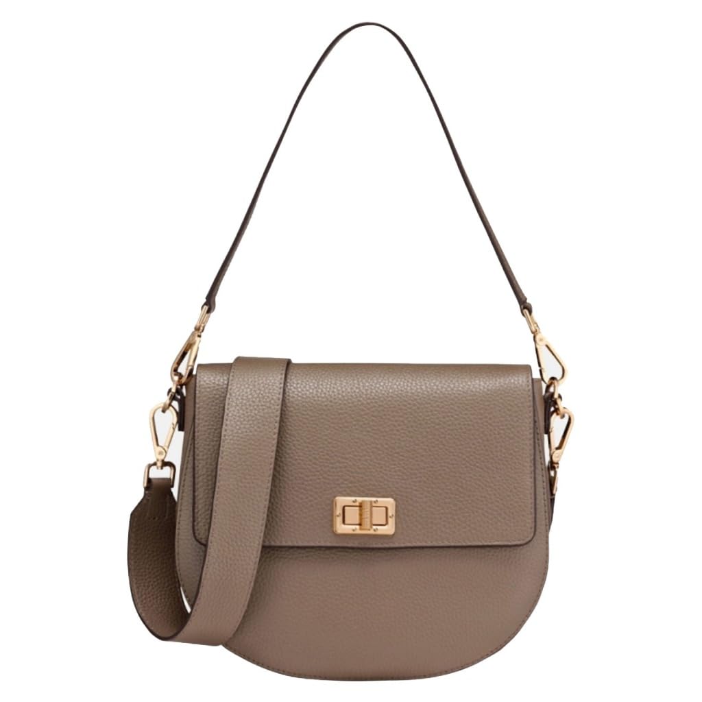 Geox Women's D FLAVIE A Bag, taupe, szarobrązowy