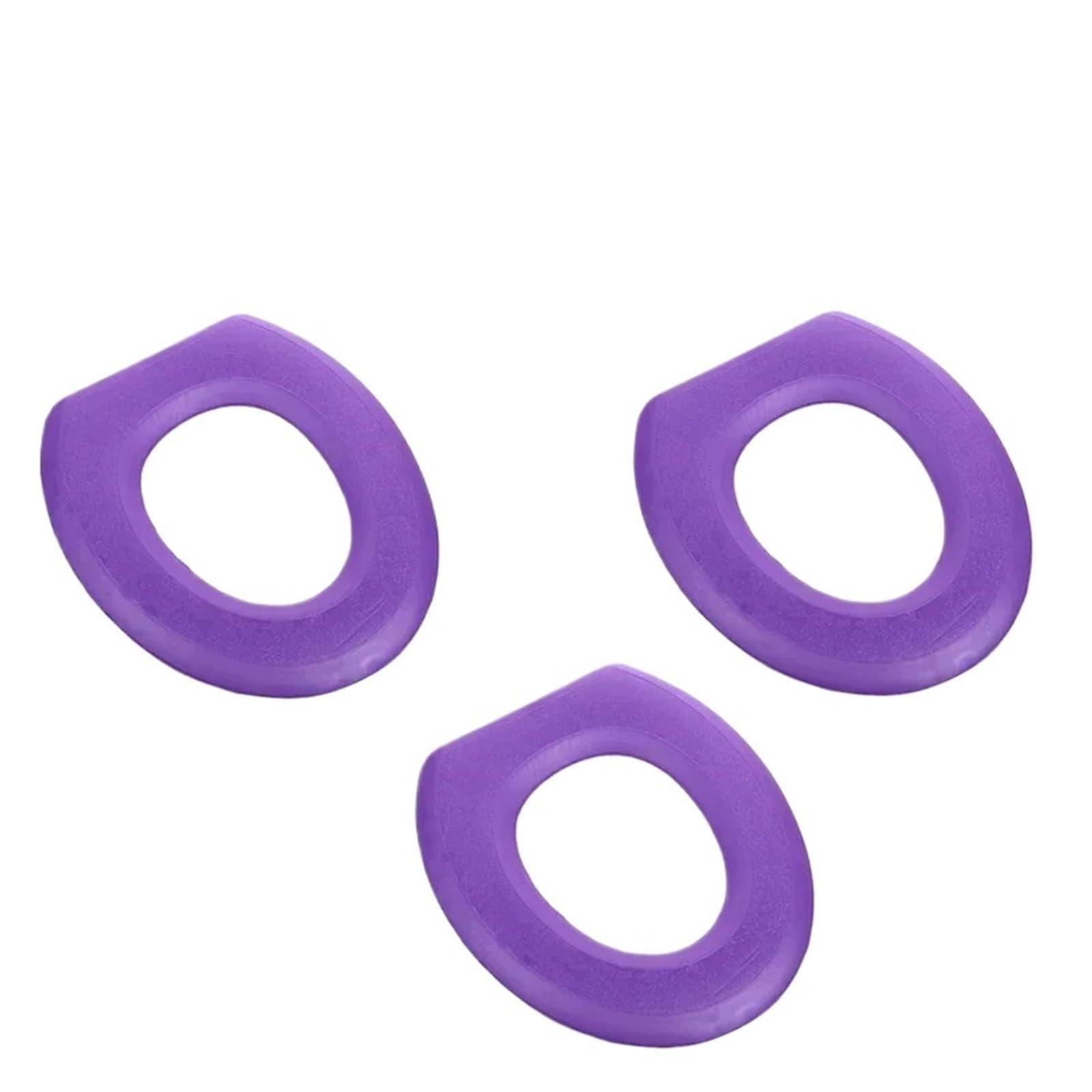 MZSKLW Padded Toilet Seat O-Shape Toilet Seat Cover Keep Warm Pumpkin Pattern Closestool Mat(Purple-3Pcs)