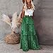 Akklian Maxi Skirts for Women Loose Flowy Summer Pleated High Waist Casual Long Skirts - 2026 Fashion Boho Clothes for Women