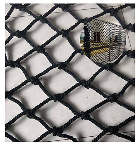 ZGQSW Children's Outdoor Safety Net, Black Nylon Net, For Balcony Protection Net, Stair Anti-fall Net, Multi-functional Decorative Net 1x5m (Size : 4 * 6M(13 * 20ft))