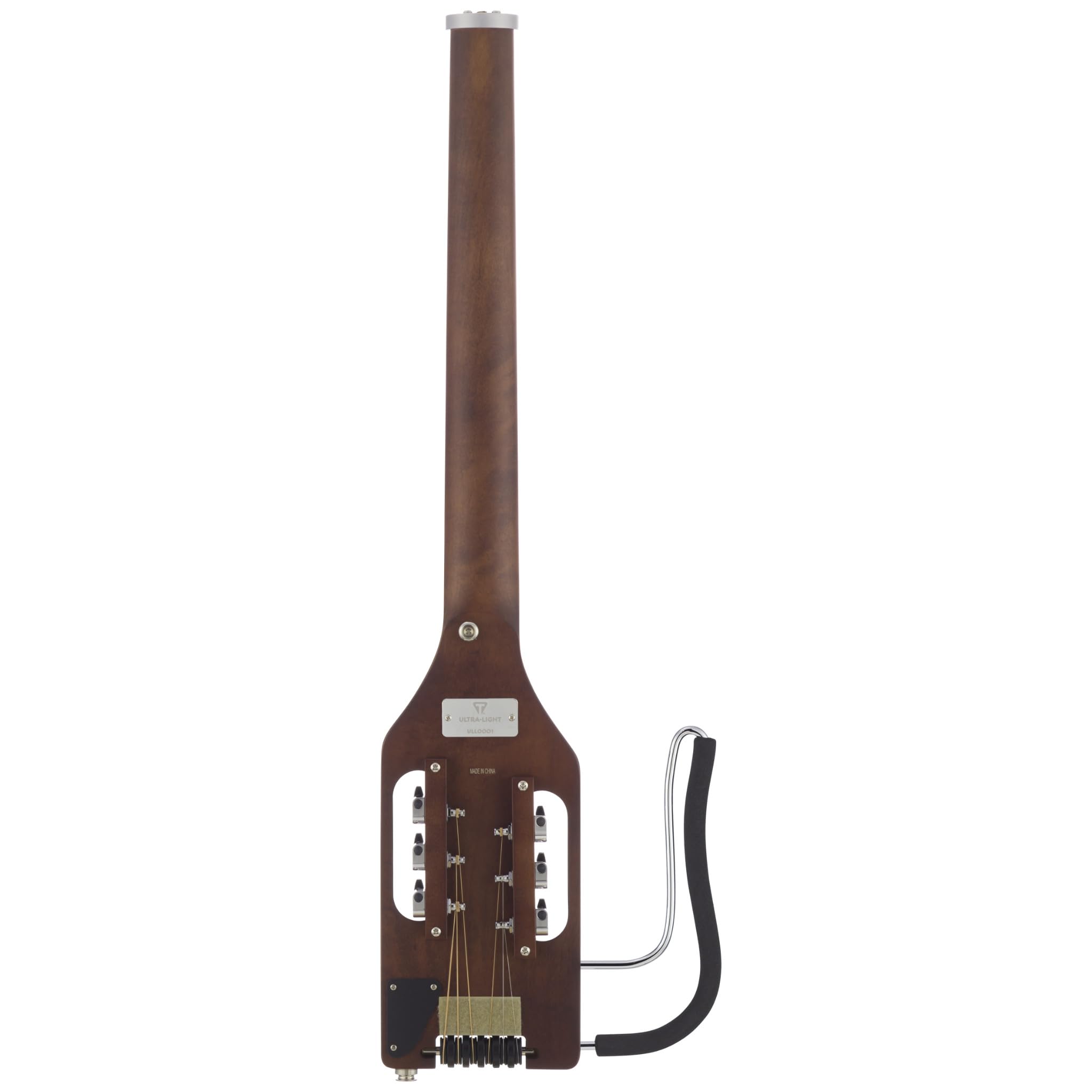 Traveler Guitar Chitarra acustica ultra leggera, per mancini, con poggiapolsi rimovibile, in scala completa da 24 3/4", con custodia personalizzata inclusa