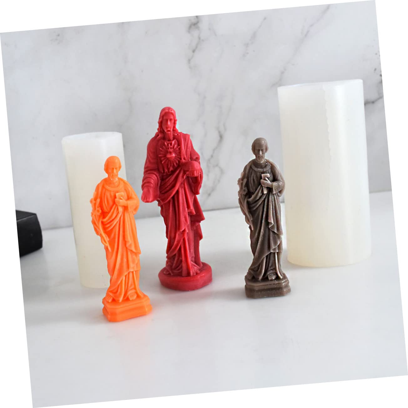 Homoyoyo Moule Silicone pour Bougie Forme pour Bougies Parfumées de Décorations Artisanales Compatible avec Époxy Plâtre pour Projets Diy Créatifs