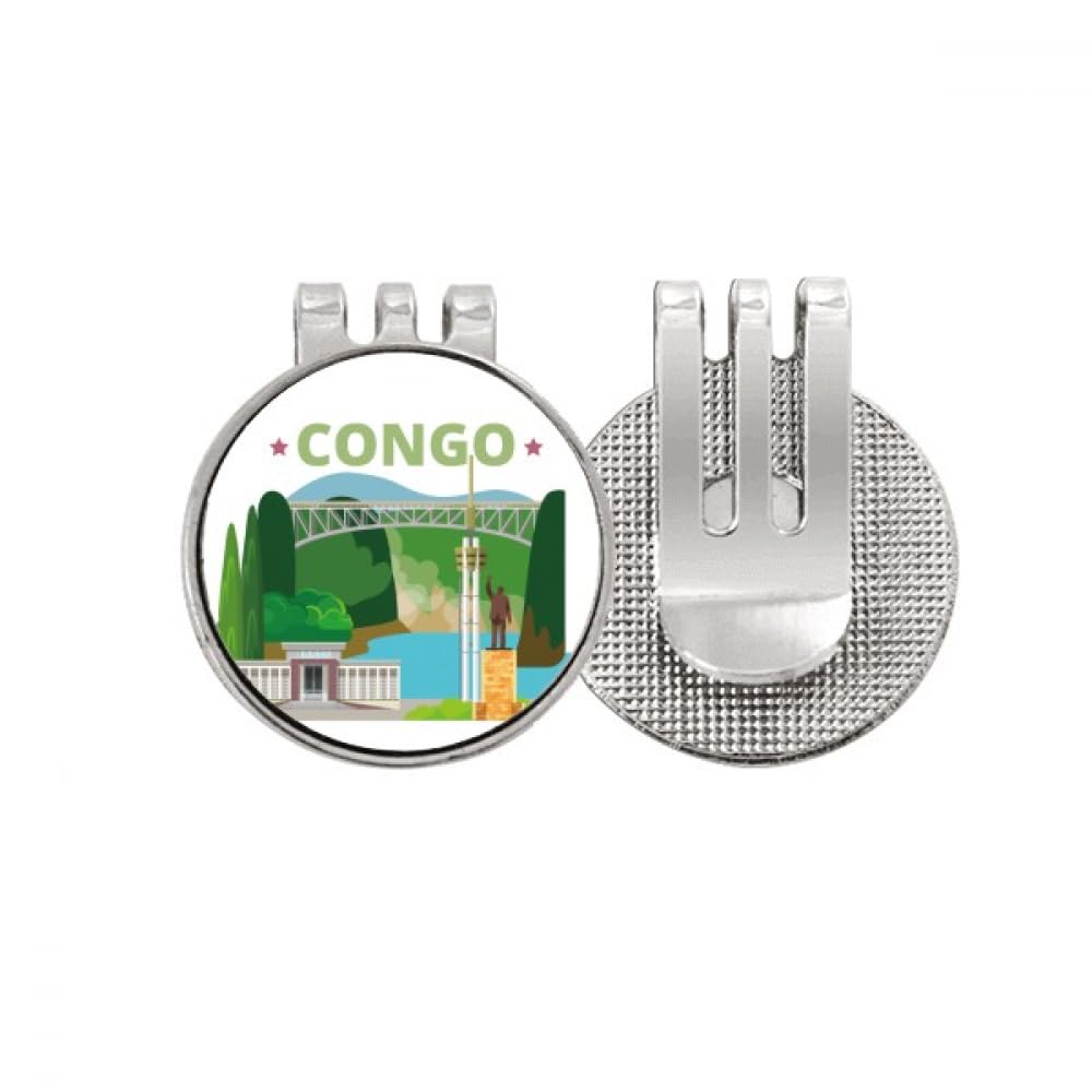 Marqueur de balle de golf de qualité en émail magnétique Congo no/no