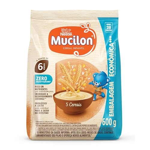 Cereal Infantil Mucilon® 5 Cereais Zero 600g