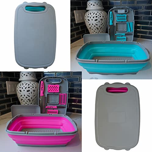 Set Multifuncional Tabla con Colador Plegable 10 en 1 miniatura 2