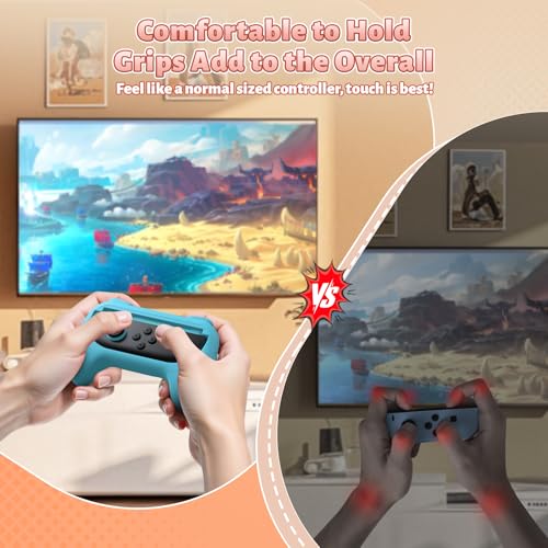 Image of FASTSNAIL Switch Controller Grips for Nintendo Switch 2 /1 /OLED for Joy-Con | Switch Joypad Holder Handle Kit, Wear-Resistant & Anti-Slip, Ergonomic Design, Switch Grip for Joycon 2 /1 Accessories, 2 Pack