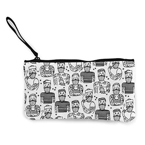 Preisvergleich Produktbild Canvas Geldbörse, Handtasche, kleine Kosmetik, Münzen, Einkäufe, Hipster-Sailor