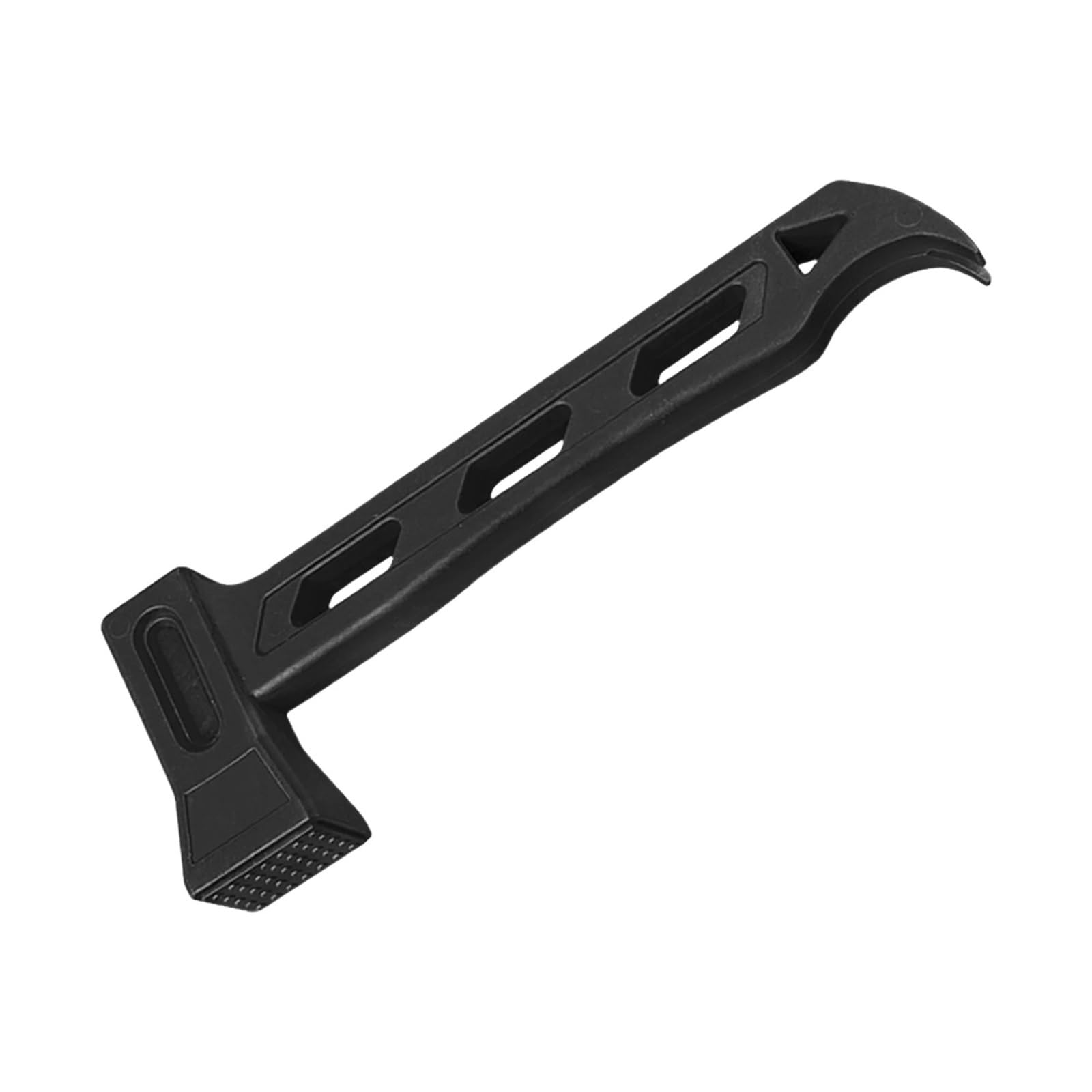 PE Camping Hammer with Stake Puller Hole Ultralight Portable Hammer Lightweight for Camping Stakes Tent Pegs Nail Spike Garden(A Black)