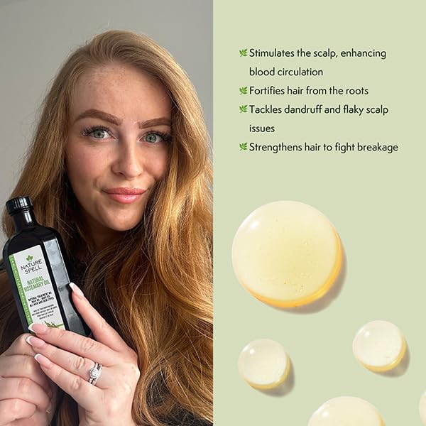 Nature Spell Hair Growth Duo with Rosemary & Argan Oils, Pre-Diluted Oil Set to Strengthen Hair and Nourish the Scalp - Image 3
